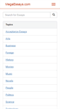 Mobile Screenshot of megaessays.com